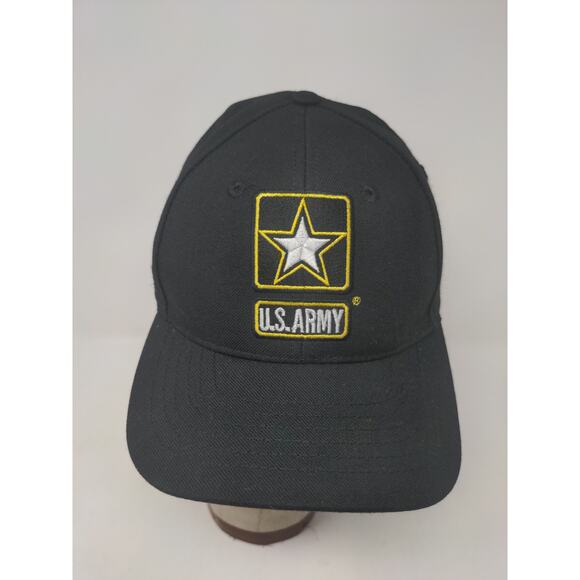 US Army GoArmy Hat Strapback Adjustable Black Embroidered Logo OFSA Made USA - Picture 2 of 11